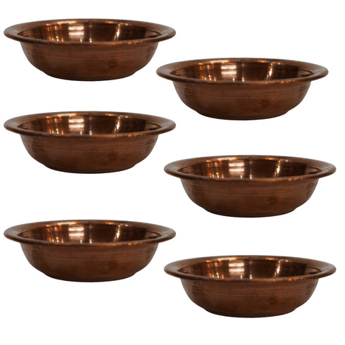 Copper Small Bowl for Pooja 15g Pack of 6