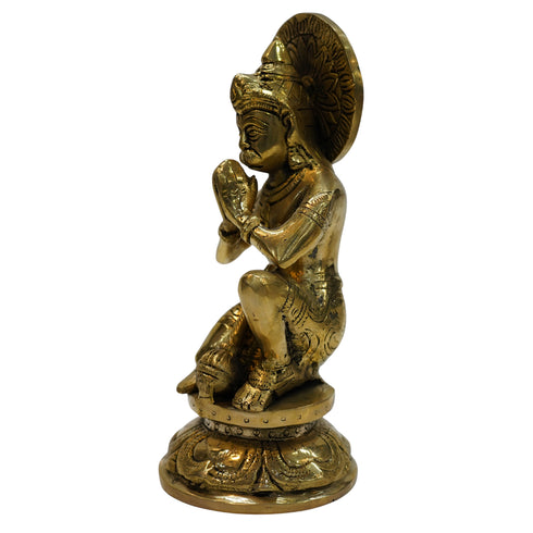 Brass Sitting Hanuman Idol 2000g