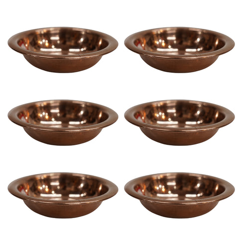 Copper Small Bowl for Pooja 23g Pack of 6