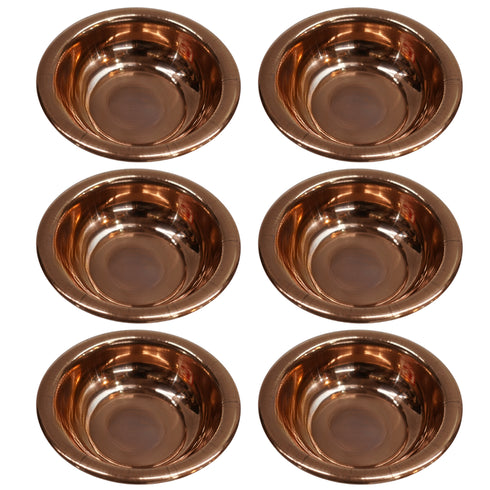 Copper Small Bowl for Pooja 23g Pack of 6