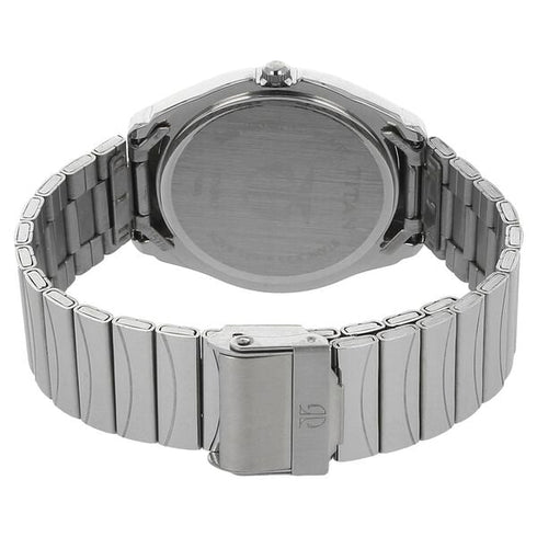Titan Quartz Analog with Day and Date Black Dial Stainless Steel Strap Watch