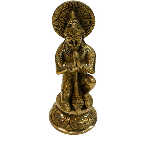 Brass Sitting Hanuman Idol 2000g