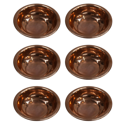 Copper Bowl for Pooja 25g Pack of 6