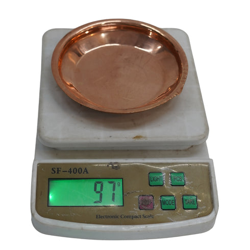 Copper Bowl Plate for Daily Puja 97g Pack of 2