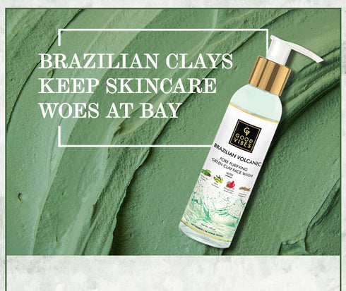 Good Vibes Brazilian Volcanic Pore Purifying Green Clay Face Wash 120ml