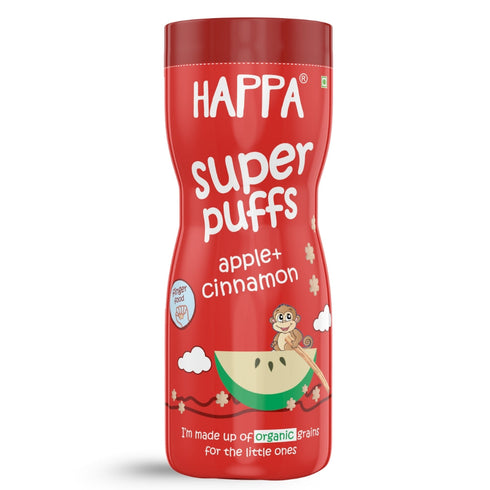 Happa Baby Puffs Apple Cinnamom Flavour