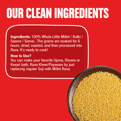 Early Foods Little Millet Rava