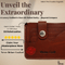 Vhaan Ethnic Craft Vhaan's Heritage Oil Pulled Up Leather Card Holder Maroon shade