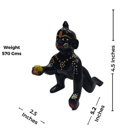 Tamas Brass Black Laddu Gopal - Thakur Ji Statue/Idol