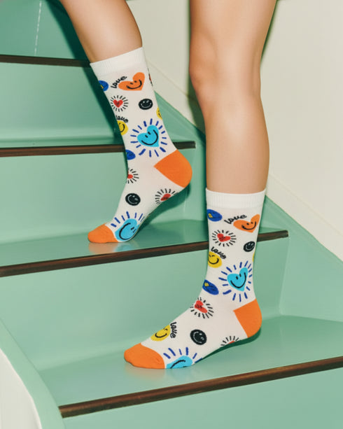 Ecoright Mismatch Society ( Pack of 2 ) Crew Socks