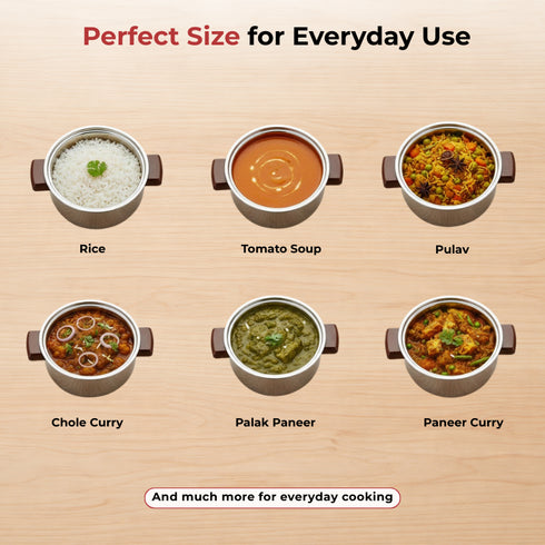Vinod Stainless Steel Hot Casserole 2000 ml Highest Grade Steel Insulated Mirror Finish Rust Free Dishwasher Safe Easy to Carry