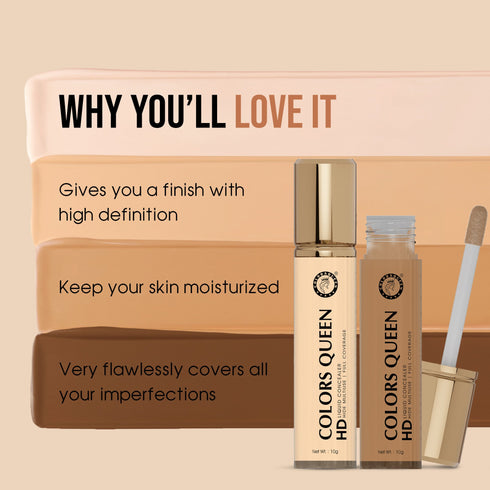 Colors Queen HD Liquid Concealer | 10 Gram