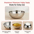 Vinod Doniv Titanium Triply Stainless Steel Tasla 24 cms 2.60 Liter Capacity Induction Friendly