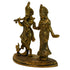 Brass Radha Krishna Idol with Peacock Design 1100g