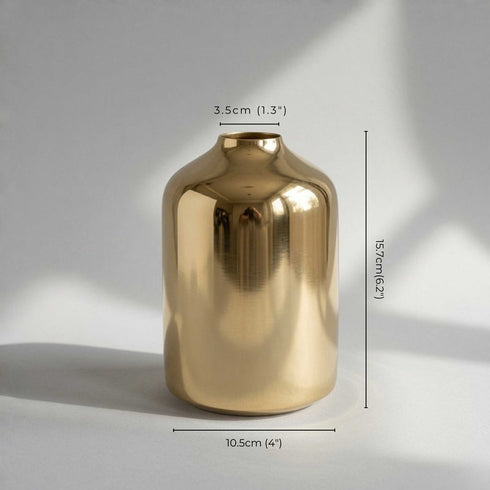 Behoma Golden Bottle Vase