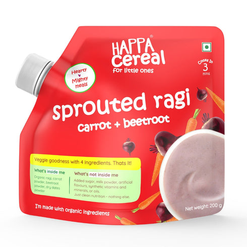 Happa Ragi Carrot Beetroot Cereal for Babies