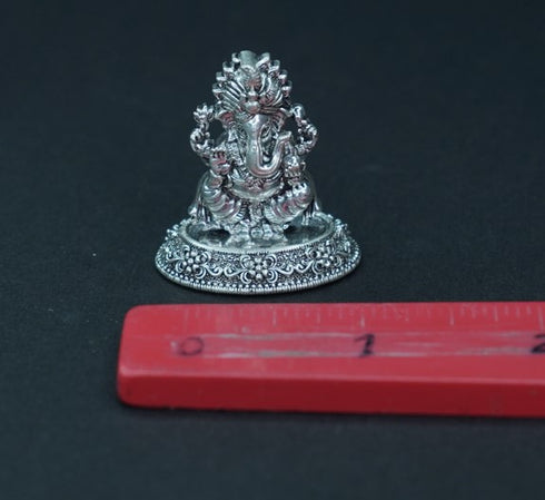 Pure Silver Antique Ganesh 16.16g By Mahita Collections