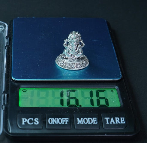 Pure Silver Antique Ganesh 16.16g By Mahita Collections