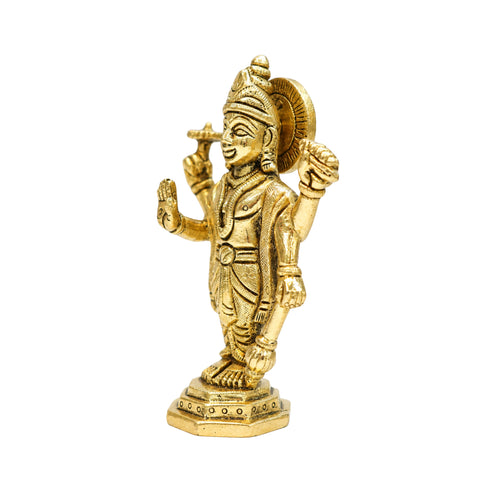 Brass Standing Vishnu Idol 339g