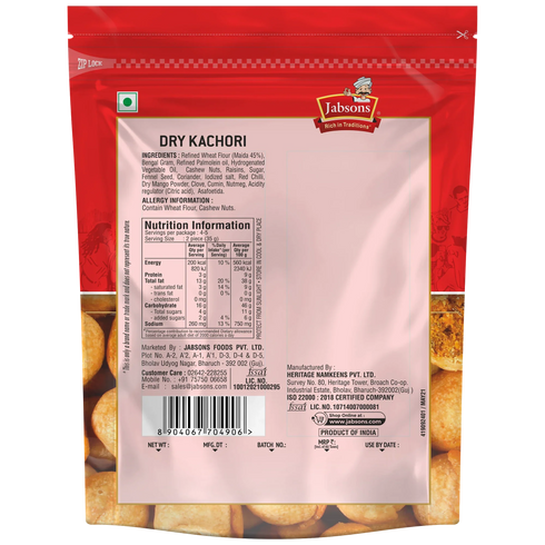 Jabsons Foods Dry Kachori