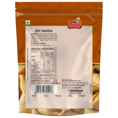 Jabsons Foods Dry Samosa