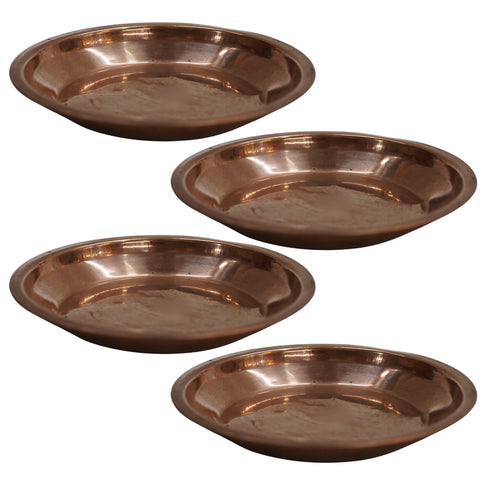 Handmade Copper Pooja Bhog 120g Pack of 4
