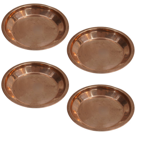 Handmade Copper Pooja Bhog 120g Pack of 4
