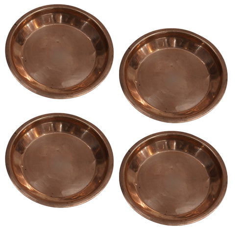 Handmade Copper Pooja Bhog 120g Pack of 4