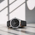 Titan Karishma Zing Quartz Analog Black Dial Leather Strap Watch
