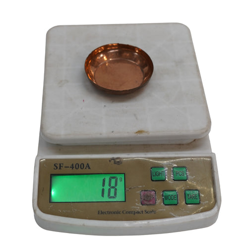 Handmade Copper Pooja Diya 18g Pack of 4