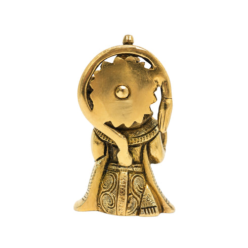 Brass Sitting Hanuman Ji Devotional Idol 486g