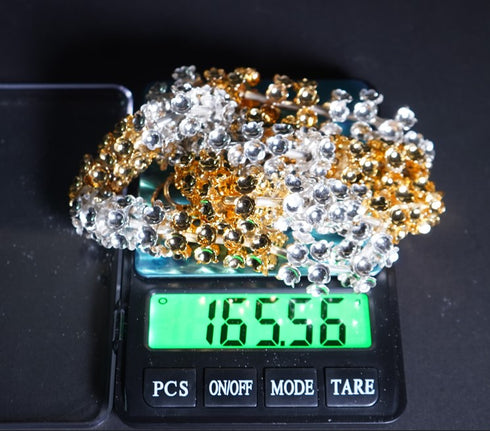 Pure Silver Garland Mala 165.56g By Mahita Collections