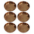 copper Prasadam plate 36g Pack of 6