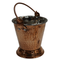 Steel Copper Hammered Design Bucket 351g Pack of 1