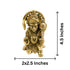Brass Sitting Hanuman Ji Devotional Idol 486g