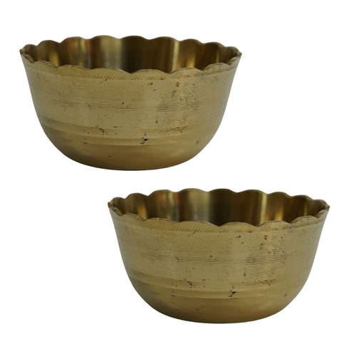 Brass Bowl for Dining 111g Pack of 2