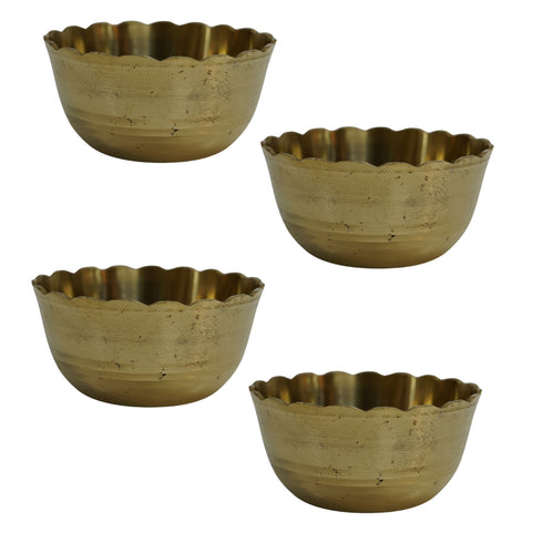 Brass Bowl for Dining 111g Pack of 4