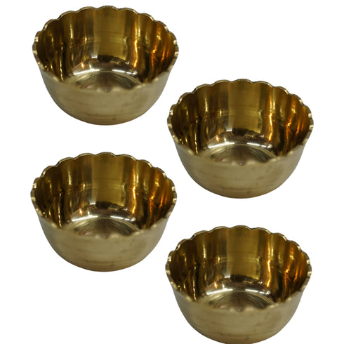 Brass Bowl for Dining 111g Pack of 4