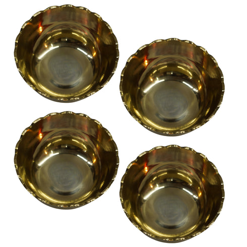 Brass Bowl for Dining 111g Pack of 4