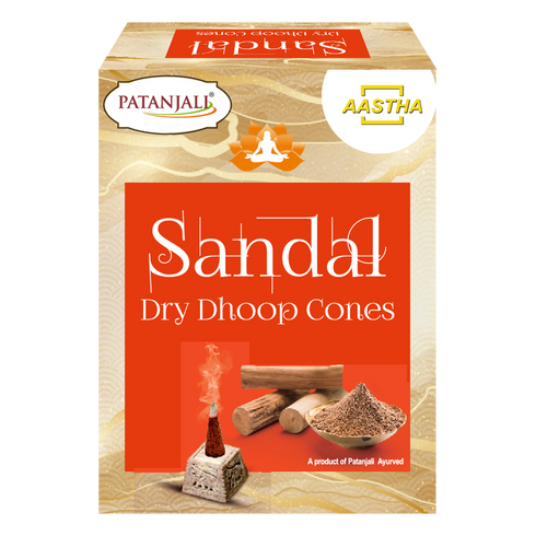 Patanjali Aastha Sandal Dry Dhoop Cone