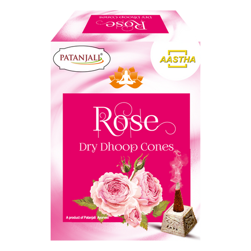 Patanjali Aastha Rose Dry Dhoop Cone