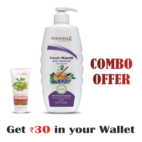 Patanjali Milk Protein Shampoo & Conditioner Combo Pack
