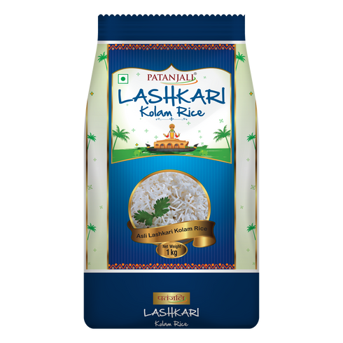 Patanjali Lashkari Kolam Rice - 1Kg