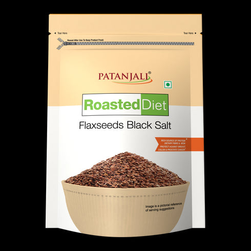 Patanjali Roasted Diet Flaxseed Black Salt 150g