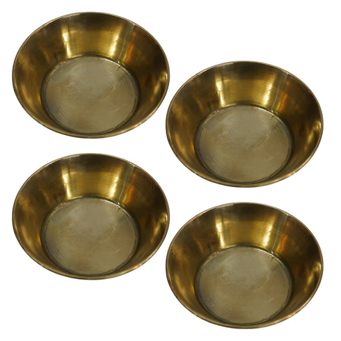 Brass Round Bowl 98g Pack of 4