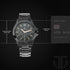 Titan Quartz Multifunction Black Dial Stainless Steel Strap Watch for Men