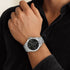 Titan Quartz Multifunction Black Dial Stainless Steel Strap Watch for Men