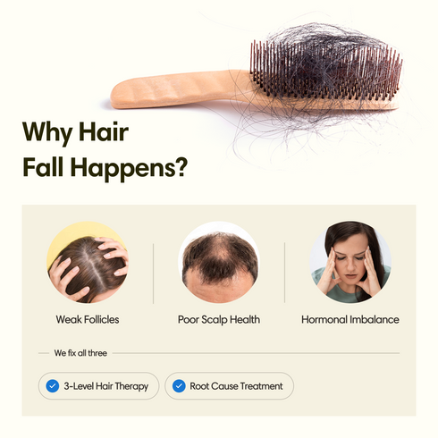 Theearthcollective in Hair Density Tonic Intense Hair Fall Excessive Hair Fall & Hair Growth Advanced 3 Level Therapy