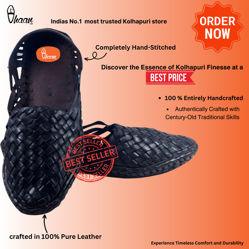 Vhaanfootwear Mens Hand Woven Full Net Shoes Dark Brown Color