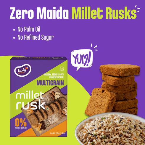 Early Foods Multigrain Millet Rusk